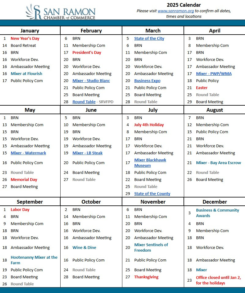 events calendar